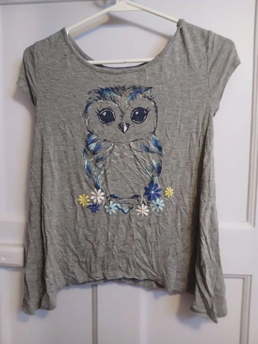 Justice Girls 10 Owl Shirt